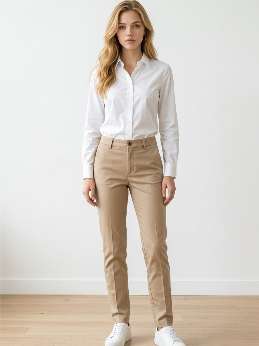 GAP Straight-Leg Chinos in Beige